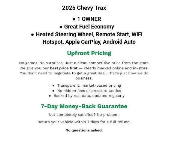2025 Chevrolet Trax FWD 4dr LT