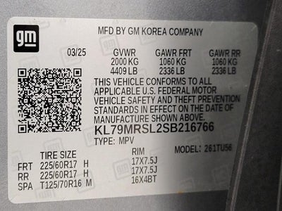 2025 Chevrolet Trailblazer AWD 4dr LT