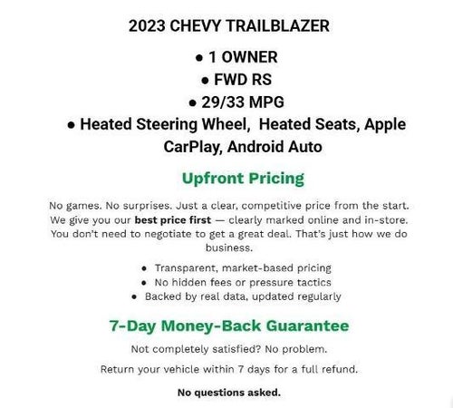 2023 Chevrolet Trailblazer FWD 4dr RS
