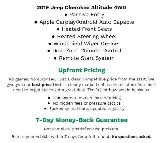 2019 Jeep Cherokee Altitude 4x4