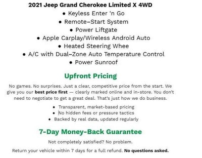 2021 Jeep Grand Cherokee SPORT UTILITY