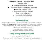 2014 Ford F-150 4WD SUPERCAB 145 XLT **POWER ADJUSTABLE PEDALS**BACK UP CAMERA**SECURICODE KEYLESS KEYPAD**