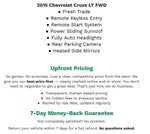 2015 Chevrolet Cruze 4DR SDN AUTO 1LT **REMOTE START SYSTEM**REMOTE KEYLESS ENTRY**BACK UP CAMERA**