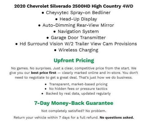 2020 Chevrolet Silverado 2500 HD 4WD Crew Cab 159 High Country