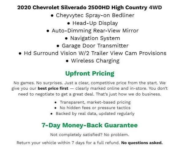 2020 Chevrolet Silverado 2500 HD 4WD Crew Cab 159 High Country