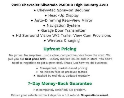 2020 Chevrolet Silverado 2500 HD 4WD Crew Cab 159 High Country