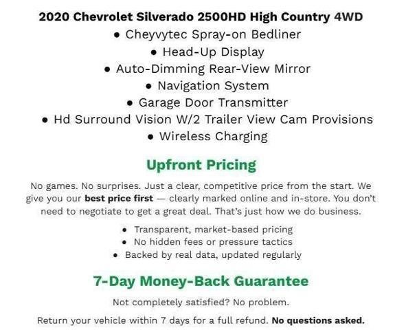 2020 Chevrolet Silverado 2500 HD 4WD Crew Cab 159 High Country