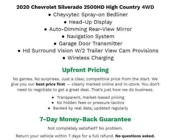 2020 Chevrolet Silverado 2500 HD 4WD Crew Cab 159 High Country