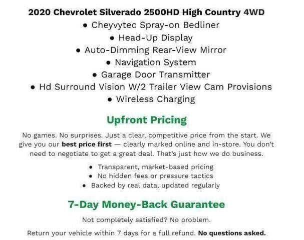 2020 Chevrolet Silverado 2500 HD 4WD Crew Cab 159 High Country
