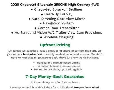 2020 Chevrolet Silverado 2500 HD 4WD Crew Cab 159 High Country
