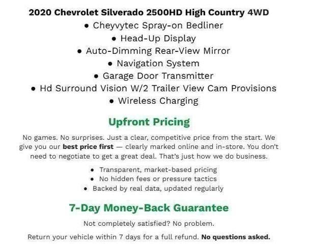 2020 Chevrolet Silverado 2500 HD 4WD Crew Cab 159 High Country