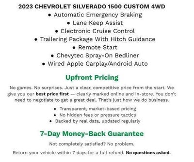 2023 Chevrolet Silverado 1500 4WD Crew Cab 147 Custom