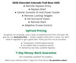 2026 Chevrolet Colorado 4WD Crew Cab Trail Boss