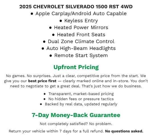 2025 Chevrolet Silverado 1500 4WD Crew Cab 147 RST