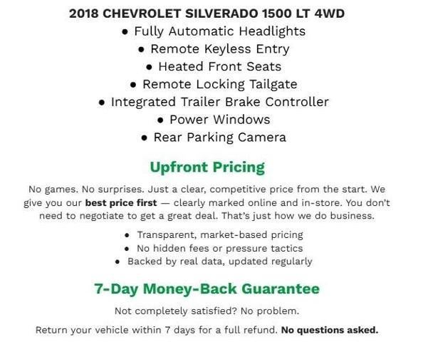 2018 Chevrolet Silverado 1500 4WD Double Cab 143.5 LT w/1LT