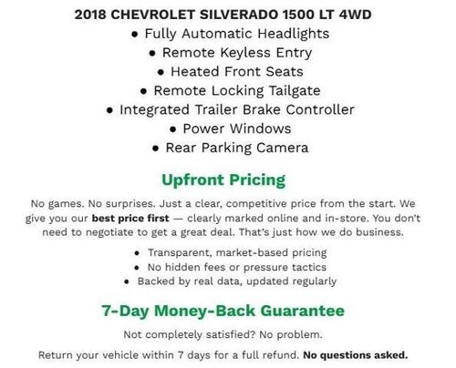 2018 Chevrolet Silverado 1500 4WD Double Cab 143.5 LT w/1LT
