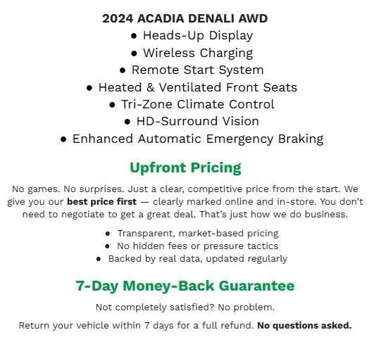 2024 GMC Acadia AWD 4dr Denali