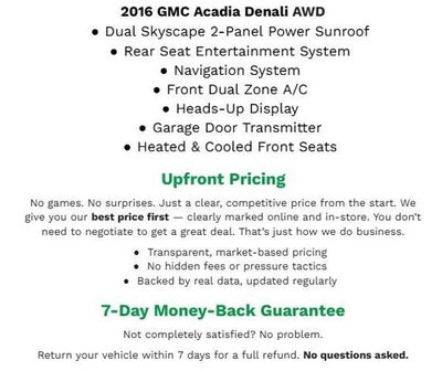 2016 GMC Acadia AWD 4dr Denali
