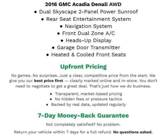 2016 GMC Acadia AWD 4dr Denali