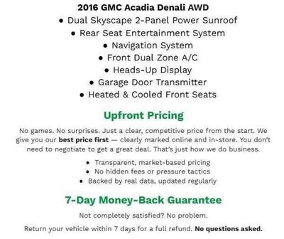 2016 GMC Acadia AWD 4dr Denali