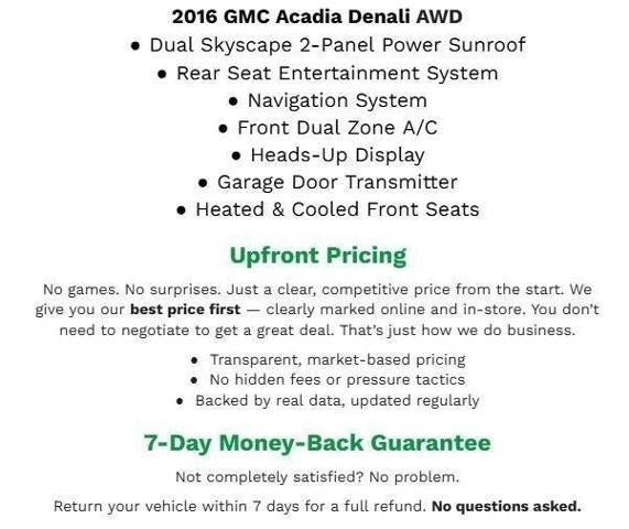2016 GMC Acadia AWD 4dr Denali