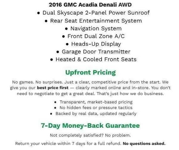 2016 GMC Acadia AWD 4dr Denali