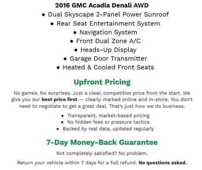 2016 GMC Acadia AWD 4dr Denali