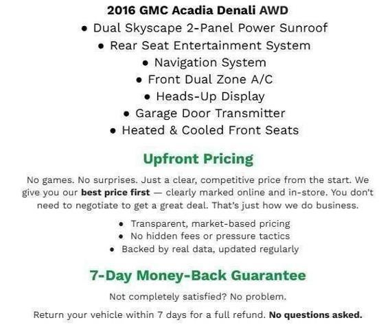 2016 GMC Acadia AWD 4dr Denali