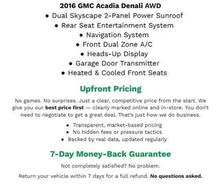 2016 GMC Acadia AWD 4dr Denali