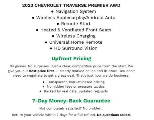 2023 Chevrolet Traverse AWD 4dr Premier