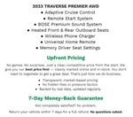 2023 Chevrolet Traverse AWD 4dr Premier