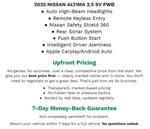 2025 Nissan Altima SV FWD