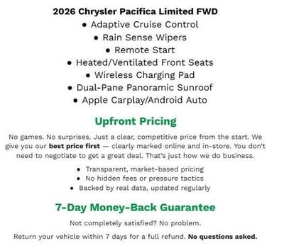 2026 Chrysler Pacifica Limited FWD