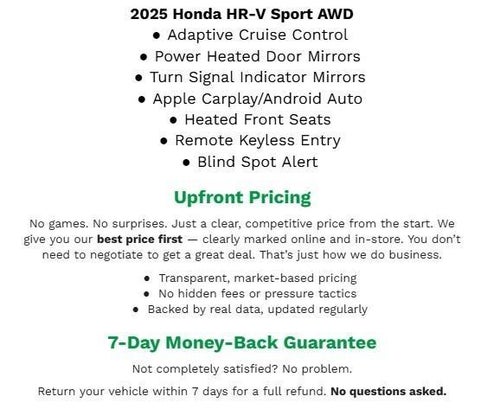 2025 Honda HR-V Sport AWD CVT