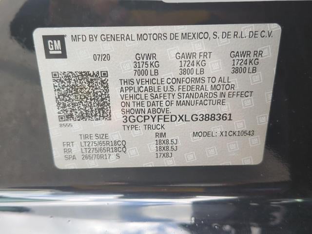 2020 Chevrolet Silverado 1500 4WD Crew Cab 147 LT Trail Boss