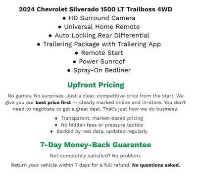 2024 Chevrolet Silverado 1500 4WD CREW CAB 147 LT TRAIL BOSS **HD SURROUND VISION**UNIVERSAL HOME REMOTE**REMOTE START SYSTEM**