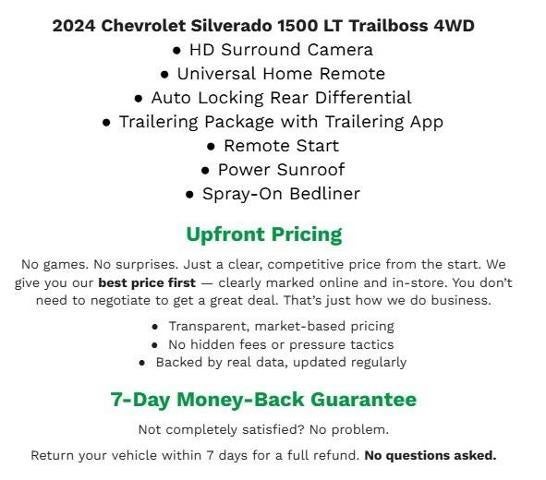 2024 Chevrolet Silverado 1500 4WD CREW CAB 147 LT TRAIL BOSS **HD SURROUND VISION**UNIVERSAL HOME REMOTE**REMOTE START SYSTEM**