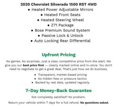 2020 Chevrolet Silverado 1500 4WD CREW CAB 147 RST **REMOTE START**HEATED FRONT SEATS**APPLE CARPLAY/ANDROID AUTO**
