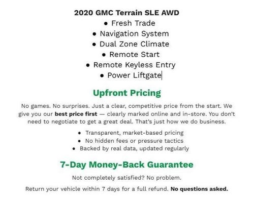 2020 GMC Terrain AWD 4dr SLE