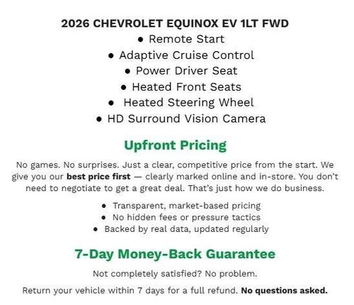 2026 Chevrolet Equinox EV 4dr LT1 w/PCY
