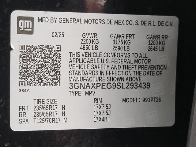 2025 Chevrolet Equinox AWD 4dr LT w/2LT