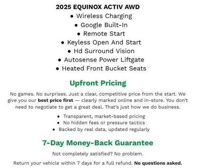 2025 Chevrolet Equinox AWD 4dr ACTIV w/KDZ