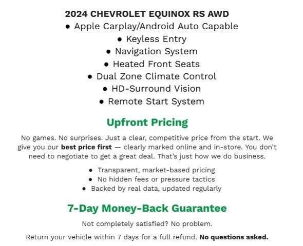 2024 Chevrolet Equinox AWD 4dr RS