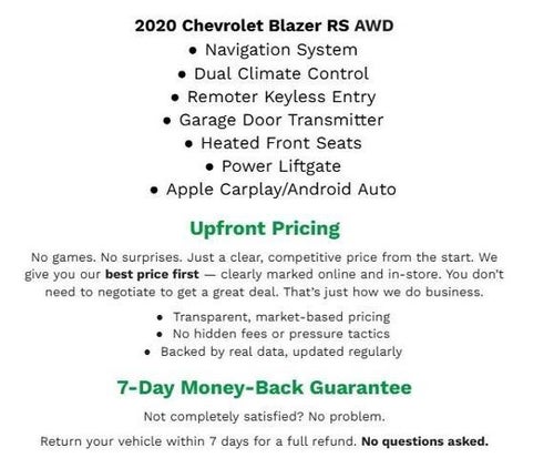 2020 Chevrolet Blazer AWD 4dr RS