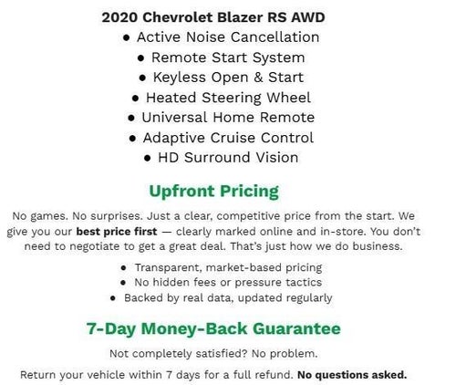 2020 Chevrolet Blazer AWD 4dr RS