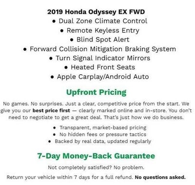 2019 Honda Odyssey EX Auto