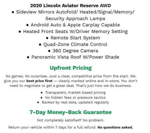 2020 Lincoln Aviator Reserve AWD