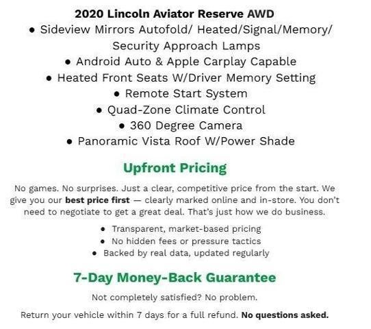 2020 Lincoln Aviator Reserve AWD
