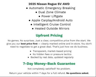 2025 Nissan Rogue SV Intelligent AWD
