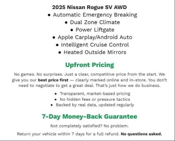 2025 Nissan Rogue SV Intelligent AWD